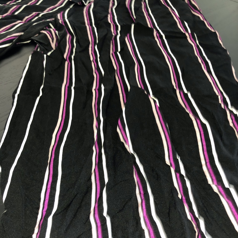 Wide leg pants, striped